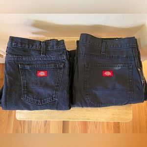 One bundle of two pairs men’s Dickies jean/work pants